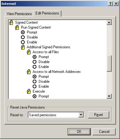 Signed Java - no Sandbox