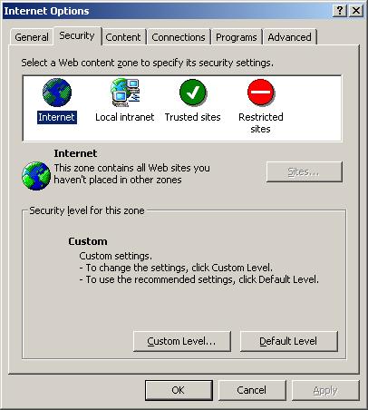IE Zones